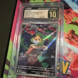 The Pokemon Company CGC Pristine 10 Sewaddle 087/086 White Flare JP Holo 2025 - Image 1
