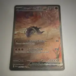 The Pokemon Company Great Tusk ex 246/198 SV01 Full Art Holo SIR 250 HP ENG - Image 1