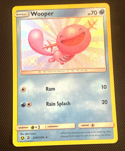 NM 2019 Pokemon card Wooper SV9/SV94 Hidden Fates: Shiny Vault Holo - Image 1