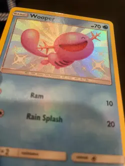 NM 2019 Pokemon card Wooper SV9/SV94 Hidden Fates: Shiny Vault Holo - Image 2