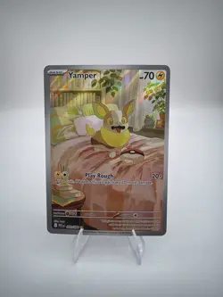 Pokemon TCG Yamper Illustration Rare- Phantasmal Flames, Near Mint - Image 1