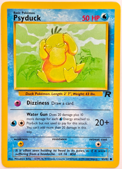 Psyduck 65/82 Team Rocket Pokemon 2000 M/NM Pack to Sleeve - Image 1