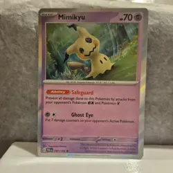 MIMIKYU 097/193 RARE PALDEA EVOLVED POKEMON HOLO LP - Image 1