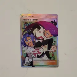 Pokemon TCG Jessie & James 68/68 Hidden Fates Ultra Rare Full Art Holo EN - Image 2