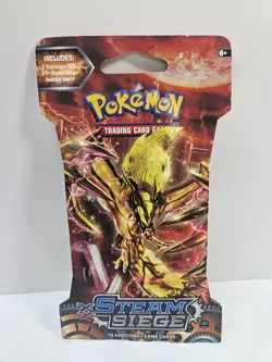 New Pokemon XY Steam Siege SLEEVED Booster Pack 10 Cards - Image 1