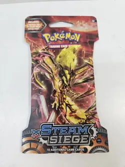 New Pokemon XY Steam Siege SLEEVED Booster Pack 10 Cards - Image 5