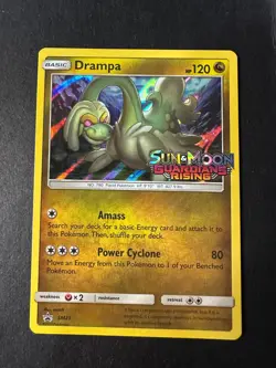 Pokemon - Drampa SM21 Reverse Holo Stamped Pre-Release - Guardians Rising NM - Image 1