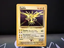 Zapdos 016/102 Holo Rare,Holo Pokemon Base Set - Image 1