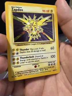 Zapdos 016/102 Holo Rare,Holo Pokemon Base Set - Image 5