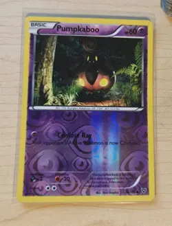 Pokemon TCG Pumpkaboo 56/146 XY Reverse Holo NM Card - Image 1