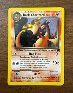 Pokemon TCG Team Rocket Dark Charizard 4/82 Holo Rare Unlimited EN. - Image 1