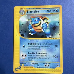 Pokemon Blastoise Expedition Base Set Regular Rare Card 36/165 - Image 1