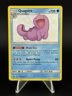 Pokemon Quagsire Hidden Fates: Shiny Vault SV10/SV94 Holo - Image 1