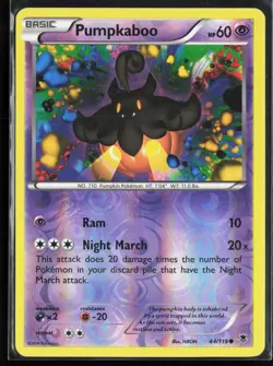Pumpkaboo 44/119 - Pokemon Phantom Forces - Reverse Holo Common - NM - Image 1