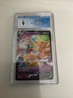 2021 BLACK STAR PROMOS ALAKAZAM V #SWSH083 CGC 9 - Image 1