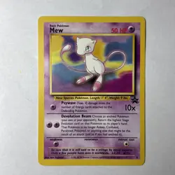 Mew #8 Black Star Promo WOTC Pokemon Card Vintage Non Holo Rare Promo - Image 1
