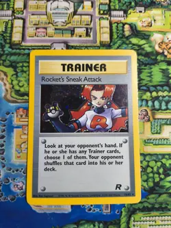 Pokemon Card - Rocket's Sneak Attack Team Rocket 72/82 Unlimited Rare Lp-mp - Image 1