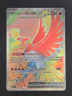 Ethan's Ho-Oh ex - 209/182 Ultra Rare SV10: Destined Rivals Pokemon TCG NM - Image 1