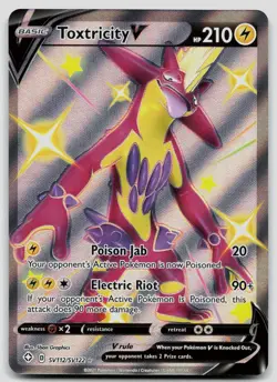 Toxtricity V SV112/SV122 Shining Fates Shiny Vault Pokemon NM - Image 1