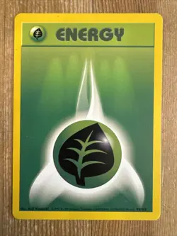 Pokemon 1999 2000 Base Set: Grass Energy 99/102 4th Print - LP - Image 1