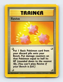 Revive 089/102 Base Set Non Holo Pokemon Card LP - Image 1
