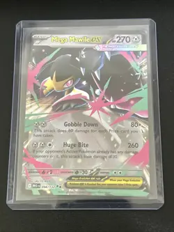 Mega Mawile EX Full Art Holo Double Rare Pokemon Card 094/132 Me01 270HP English - Image 3