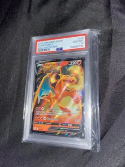 THE POKEMON COMPANY CHARIZARD V 017/172 BRILLIANT STARS ULTRA RARE psa 10 - Image 1