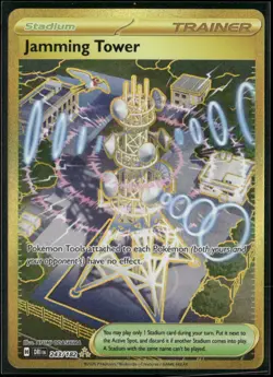 Pokemon Jamming Tower Hyper Rare 243/182 DRI SV10: Destined Rivals NM - Image 1