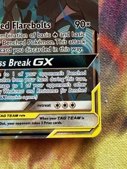 Reshiram & Zekrom GX Cosmic Eclipse Ultra Rare 157 Pokemon Sun and Moon Tag Team - Image 5