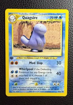 Pokemon TCG Quagsire Neo Revelation 48/64 Yuka Morji! - Image 1