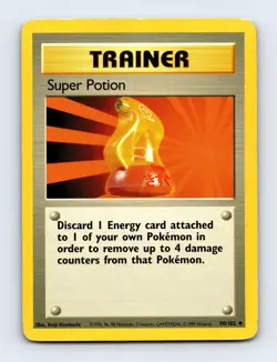 Super Potion 090/102 Base Set Non Holo Pokemon Card LP - Image 1