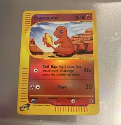 Pokemon TCG Expedition Charmander 097/165 Common Reverse Holo Eng 2002 - Image 1