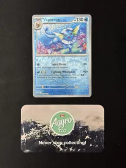 Vaporeon - 134/165 Pokemon SV 151 Reverse Holo Rare Near Mint NM - Image 1