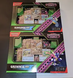 Pokemon TCG: Shrouded Fable, Set of Greninja and Kingdra EX Boxes Sealed Eng - Image 1