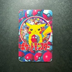 S2077 Raichu Nidoqueen Pokemon Televi-kun Vintage Poker Playing Card 1998 - Image 2