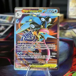 Mega Greninja ex 100/086 Ultra Rare Chaos Rising Pokemon Holo Near Mint - Image 1