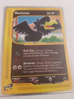 79/144 Murkrow - Skyridge - Pokemon Card - Near Mint - WOTC - Image 1