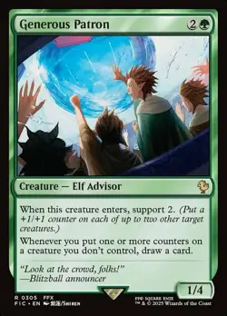 1x Generous Patron MTG - Commander: Final Fantasy - NM-Mint - Image 1