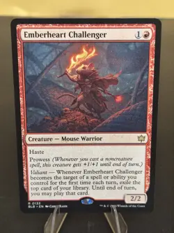 MTG BLB-0133 Emberheart Challenger - Bloomburrow Rare Free Shipping! - Image 1