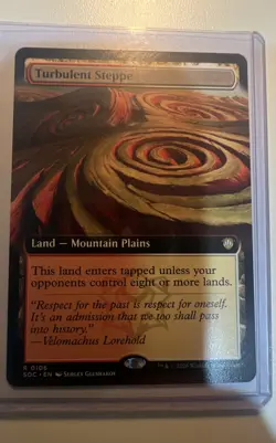 Turbulent Steppe (Extended Art) Commander: Secrets of Strixhaven Regular - Image 1