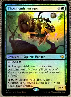 Thornvault Forager FOIL - BLB Bloomburrow MTG 197 RARE M/NM - Image 1