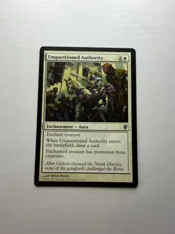 Unquestioned Authority 85 Uncommon Conspiracy Magic: The Gathering Mtg LP - Image 1