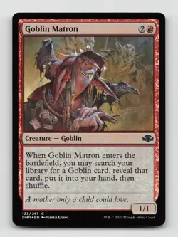 Goblin Matron 123 Foil Common Dominaria Remastered Magic: The Gathering LP - Image 1