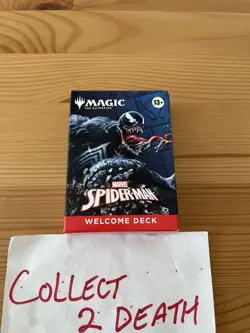 Magic: The Gathering Spider-Man Welcome Deck Venom Black Sealed Brand New - Image 2