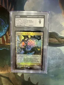 Forbidden Orchard X1 Mtg Foil Zendikar Expeditions Nm/Mint CGC Graded 9 - Image 2