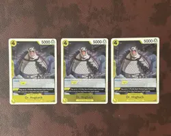 LOT of 3 - Dr. Hogback OP14-110 One Piece TCG English Playset (Rare - MINT) - Image 1