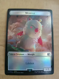 Hero (0004) Moogle (0011) *FOIL* Double-Sided Token Final Fantasy Regular NM - Image 1