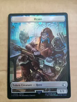 Hero (0004) Moogle (0011) *FOIL* Double-Sided Token Final Fantasy Regular NM - Image 2