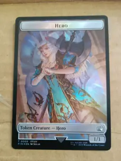Foil* Hero / Treasure Double-Sided Token - Final Fantasy 0009 / 0023 MINT PACK - Image 1