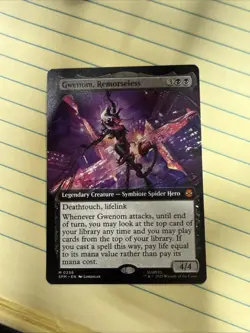 x1 Gwenom, Remorseless - Extended Art M MTG Marvel's Spider-Man M/NM, English - Image 1